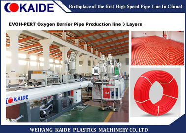 3 ชั้น EVOH Oxygen Barrier Pex Pipe Machine ความเร็ว 15m / นาที CE ได้รับการอนุมัติ